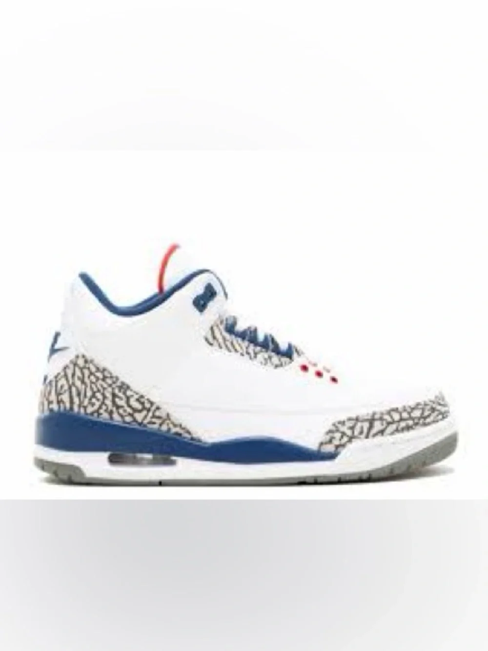 Nike Air Jordan 3 RetroTrue Blue sneakers elephant print overlays kids size 4.5Y